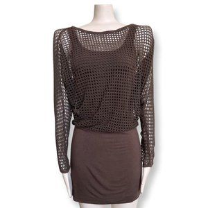 Bailey 44 Crochet Dolman Sleeves Dress